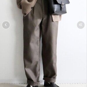 MHL wool pants in dark khaki